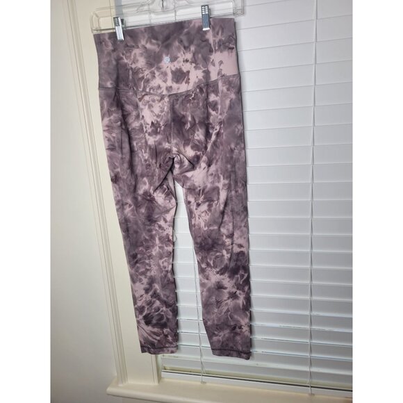 Lululemon High-Rise Tie-Dye Leggings Purple Gray 6 Athleisure Ballet core fairy - Picture 3 of 6